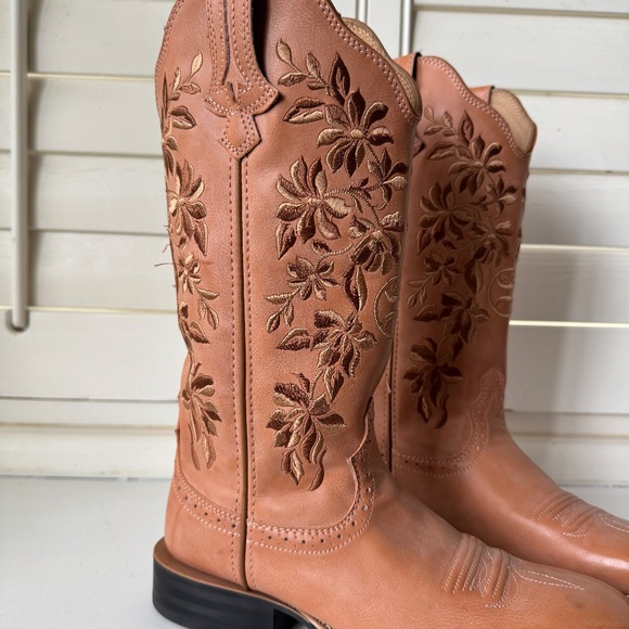 Twisted X Floral Ruff Stock Western Performance Boots | Size 7 | Like New - Picture 3 of 7